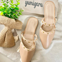 Valerie Pointed Studded Mules